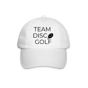 Team Disco Golf - Design avec disque - Casquette classique - blanc/blanc - Devant
