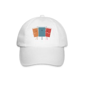 Reader Bookaholic Love Books Bookish - Funny Book  - Baseball Cap - white/white - Front