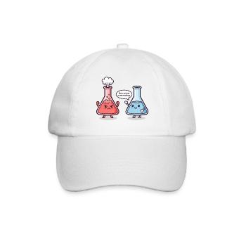 Réaction excessive - Humour de chimiste - Casquette classique - blanc/blanc - Devant