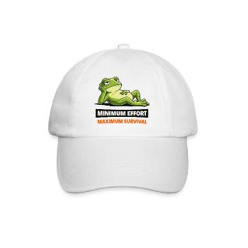 Frog Chill: Minimum Effort - Baseball Cap - white/white - Front