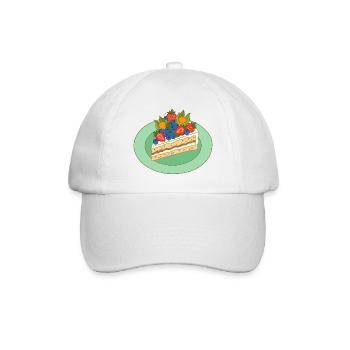 Fruity cake splendour - Baseball Cap - white/white - Front