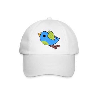 Little Blue Bird - Baseball Cap - white/white - Front