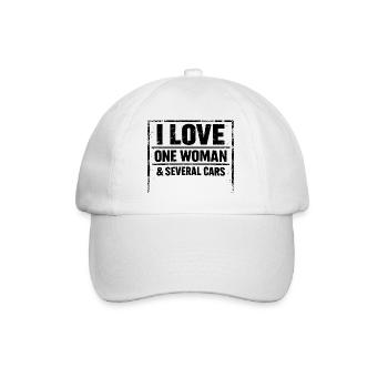 T-Shirt Humour Voiture Passion Mécanique Auto - Casquette classique - blanc/blanc - Devant