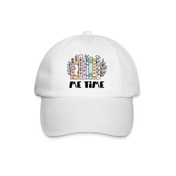 Livres pastel avec ornements de feuilles - Casquette classique - blanc/blanc - Devant