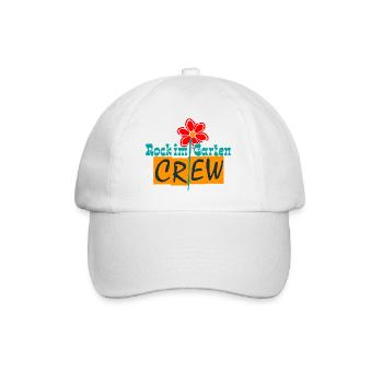 Rock in the Garden Crew – Jardinier Flowers Design - Casquette classique - blanc/blanc - Devant