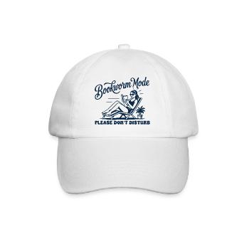 Bookworm Mode Don't Disturb Retro Reading - Baseball Cap - white/white - Front