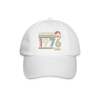 Millésime 1976 Vintage Cadeau d’anniversaire Rétro - Casquette classique - blanc/blanc - Devant