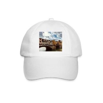 Immeubles colorés au bord de la rivière - Casquette classique - blanc/blanc - Devant