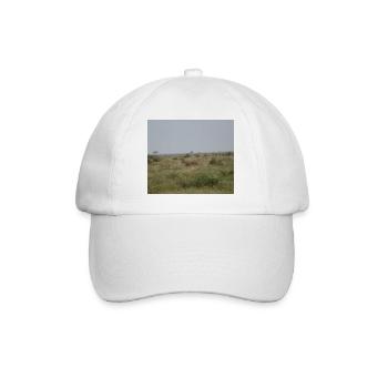 Lion dans la savane au crépuscule - Casquette classique - blanc/blanc - Devant