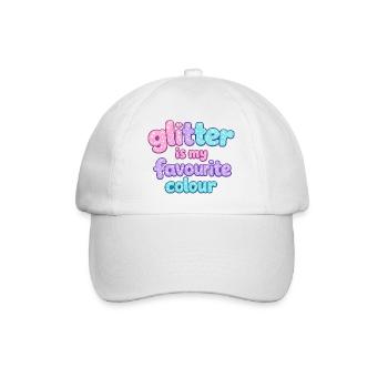 glitter is my favorite color, Cheerful summers - Baseball Cap - white/white - Front