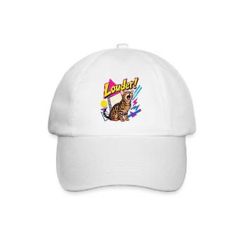 Shrill 90s Memphis Bengal Cat - Baseball Cap - white/white - Front