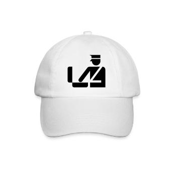 police - Casquette classique - blanc/blanc - Devant