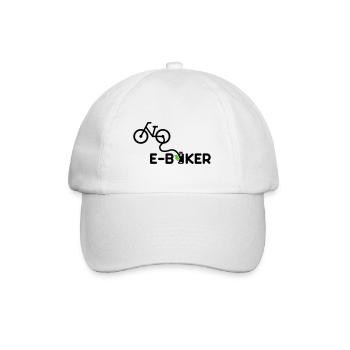 ebiker ebike e-bike - Baseballkappe - Weiß/Weiß - Vorne