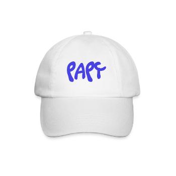 PAPY. FÊTE DES PÈRES. BONNE FÊTE PAPY. JE T'AIME. - Casquette classique - blanc/blanc - Devant