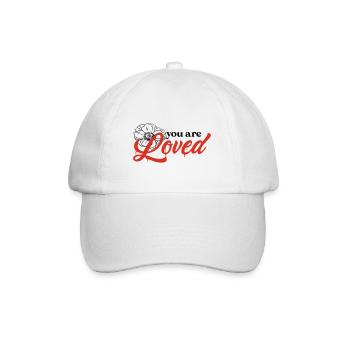 Du wirst geliebt - Baseballkappe - Weiß/Weiß - Vorne