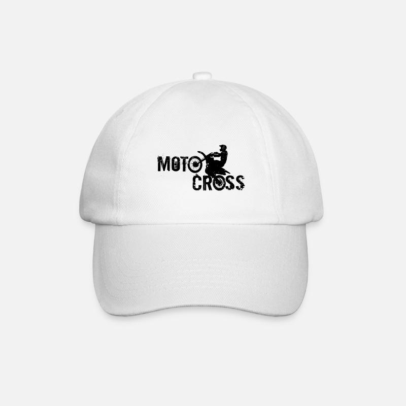 Motocross - Casquette classique - blanc/blanc