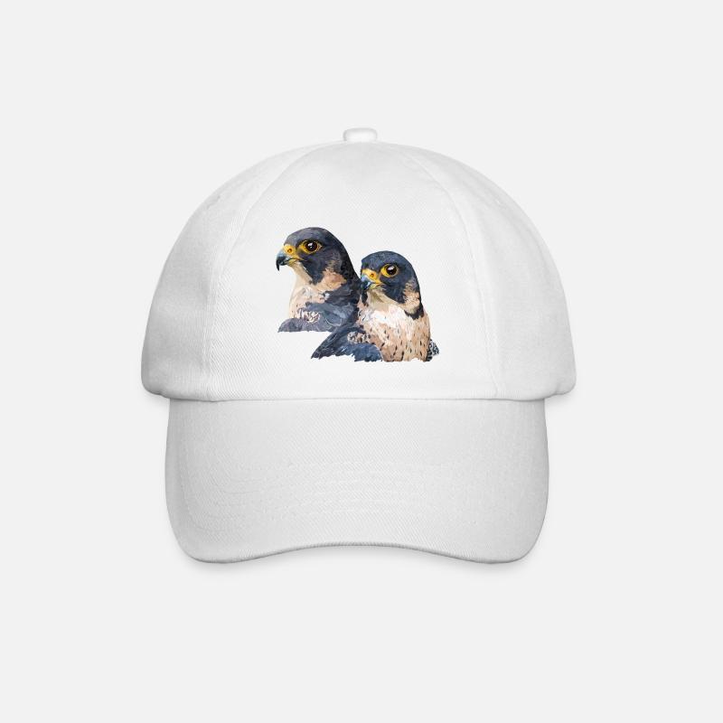 Wanderfalke - Baseballkappe - Weiß/Weiß
