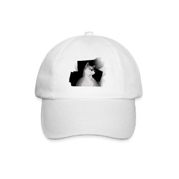 Shiba Inu Hund coole Geschenk Idee - Baseballkappe - Weiß/Weiß - Vorne