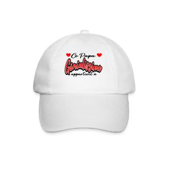 Papa génial | fête des pères - Casquette classique - blanc/blanc - Devant