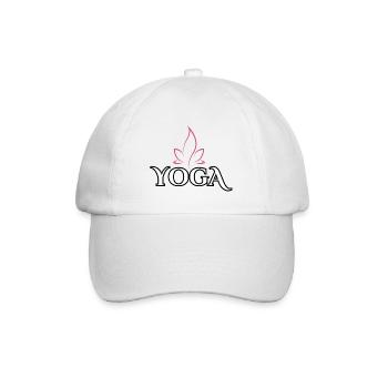 Yoga Zen Yin Yang Hommes Femmes - Casquette classique - blanc/blanc - Devant