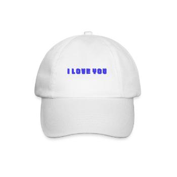 I LOVE YOU. NOËL. ANNEE. ANNIVERSAIRE. RETRAITE - Casquette classique - blanc/blanc - Devant