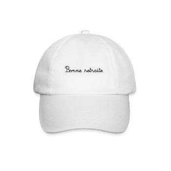 RETRAITE. RETRAITE. RETRAITEE. SENIOR. MAMIE. PAPY - Casquette classique - blanc/blanc - Devant