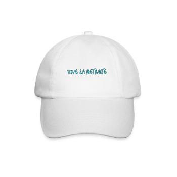 RETRAITE. RETRAITE. RETRAITEE. SENIOR. MAMIE. PAPY - Casquette classique - blanc/blanc - Devant