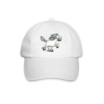 „Icelandic Power“ -Icelandic Horse - Baseball Cap - white/white - Front
