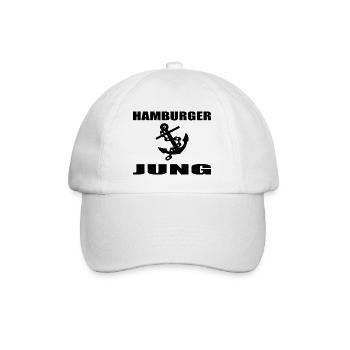 Hamburg - Baseballkappe - Weiß/Weiß - Vorne