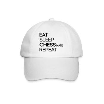 Chess Checkmate Chess Player Chess Master - Baseball Cap - white/white - Front