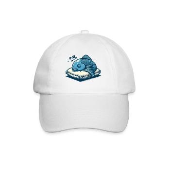 Poisson Dormir Drôles D’animaux - Casquette classique - blanc/blanc - Devant