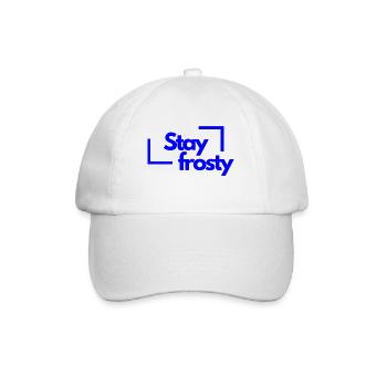 Stay frosty - Baseballkappe - Weiß/Weiß - Vorne