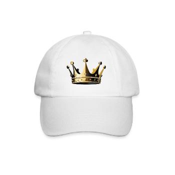 Crown - Cool Royal Motifs - Baseball Cap - white/white - Front