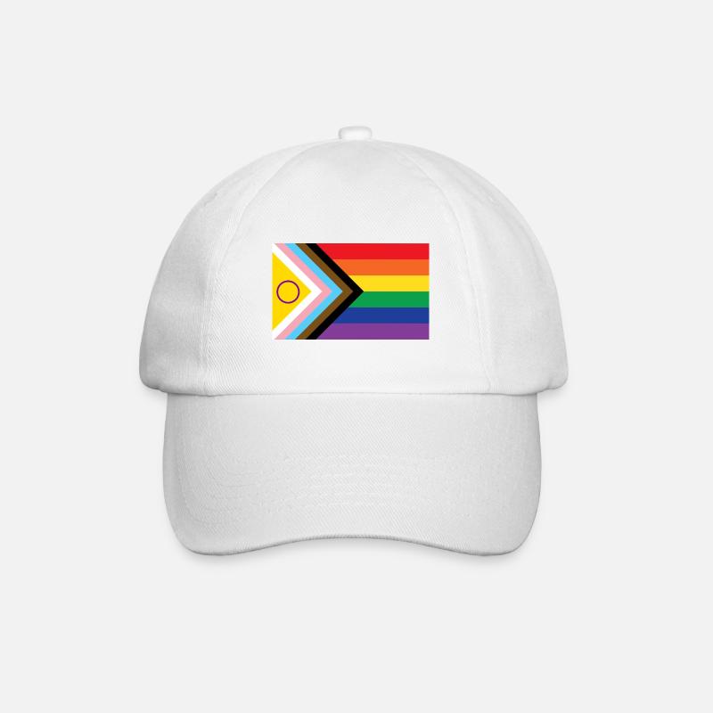 Neue Regenbogenflagge - Baseballkappe - Weiß/Weiß
