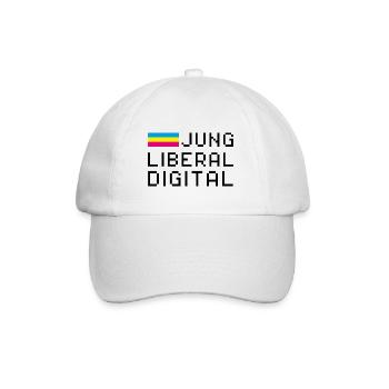 Jung Liberal Digital - FDP JuLis Junge Liberale - Baseballkappe - Weiß/Weiß - Vorne