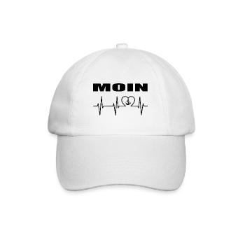 Moin - Baseballkappe - Weiß/Weiß - Vorne