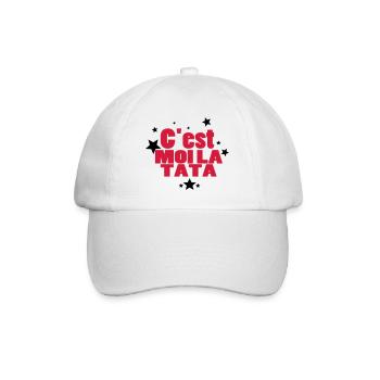 c'est moi lA TATA - Casquette classique - blanc/blanc - Devant