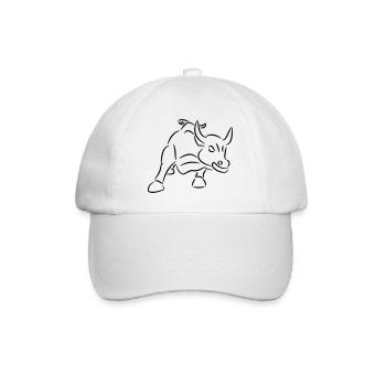 Ride the trading taureau trader chemise cadeau chemise - Casquette classique - blanc/blanc - Devant