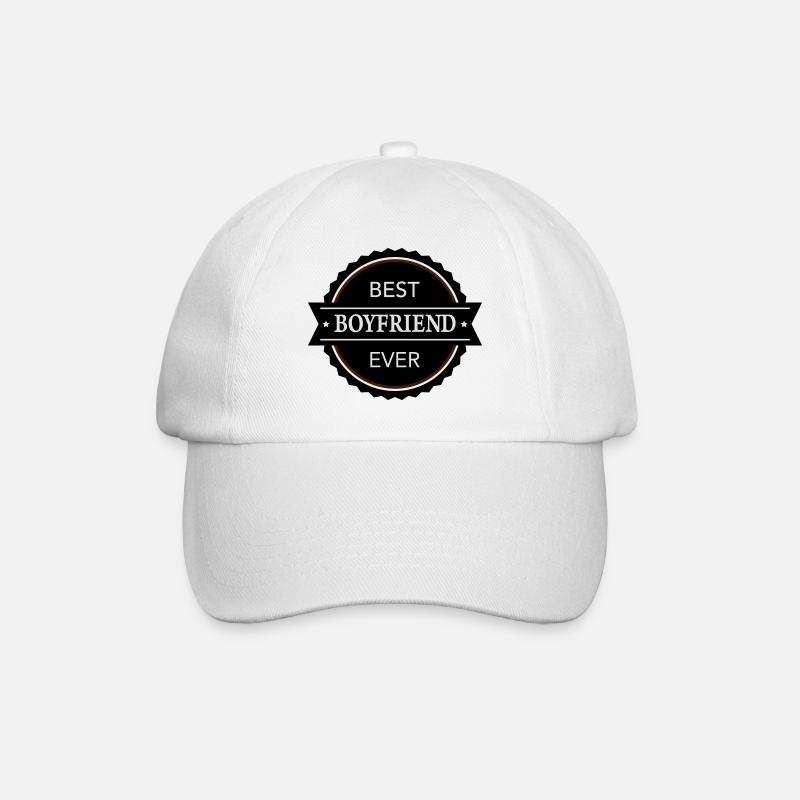 Best Boyfriend ever - Baseballkappe - Weiß/Weiß