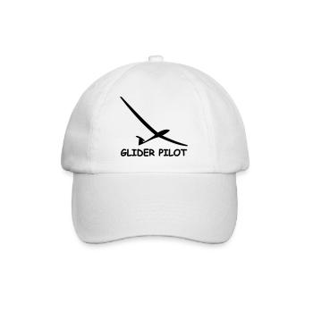 glider pilot - Baseballkappe - Weiß/Weiß - Vorne