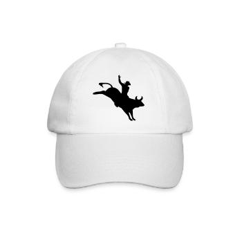 Rodeo Bull Rider - Baseball Cap - white/white - Front