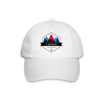 Le Canada dans la nature avec les ours et la forêt - Casquette classique - blanc/blanc - Devant