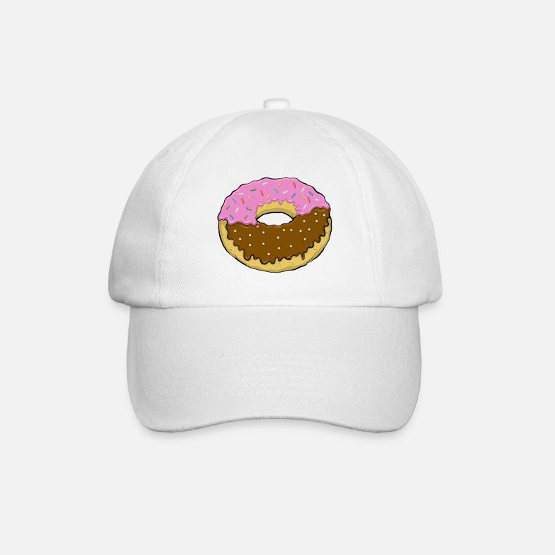 Donut - Baseballkappe - Weiß/Weiß