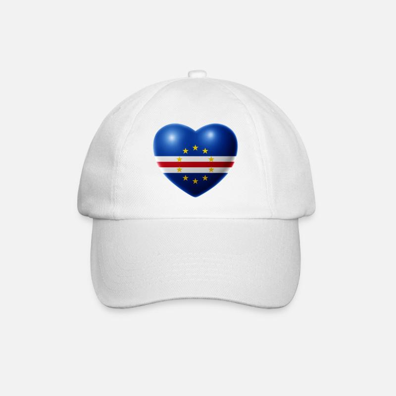 Heart (Cap-Vert / Cabo Verde) - Casquette classique - blanc/blanc