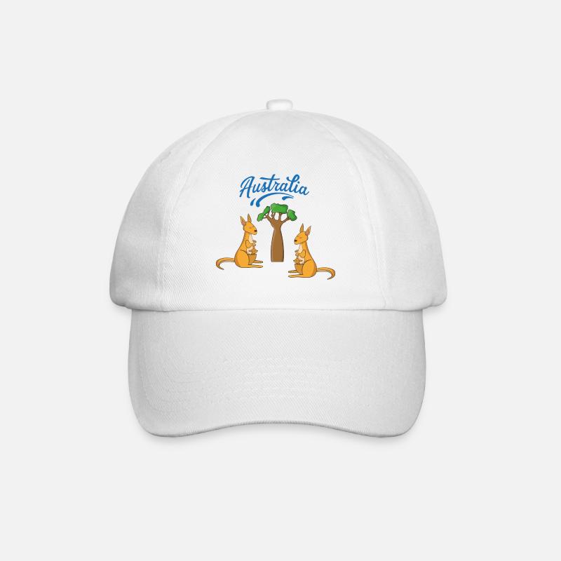Australia - Baseball Cap - white/white