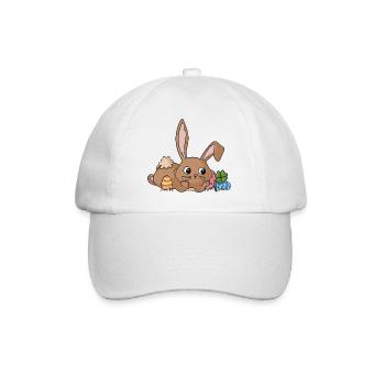 Rêver lapin de bande dessinée - Casquette classique - blanc/blanc - Devant
