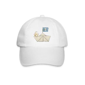 Kleiner Seeräuber - Baseballkappe - Weiß/Weiß - Vorne