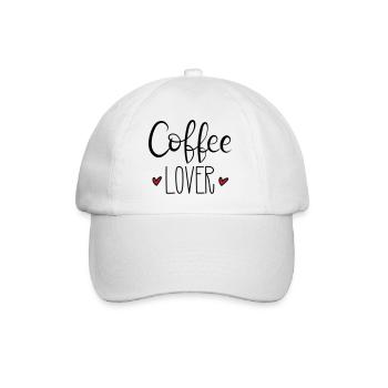 Kaffee Koffein Cappuchino Liebe Geschenk - Baseballkappe - Weiß/Weiß - Vorne