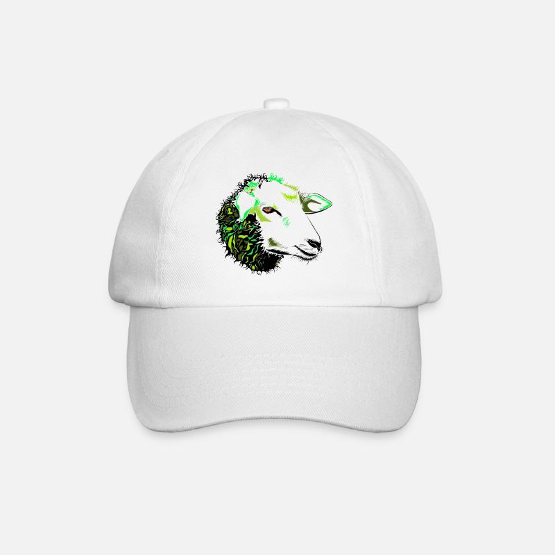 Schaf,Lamm,Schäfer,Natur,Umwelt, - Baseballkappe - Weiß/Weiß