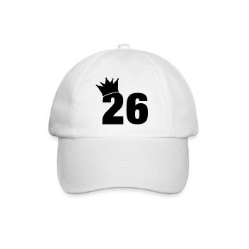 26_krone_f1 - Baseballkappe - Weiß/Weiß - Vorne